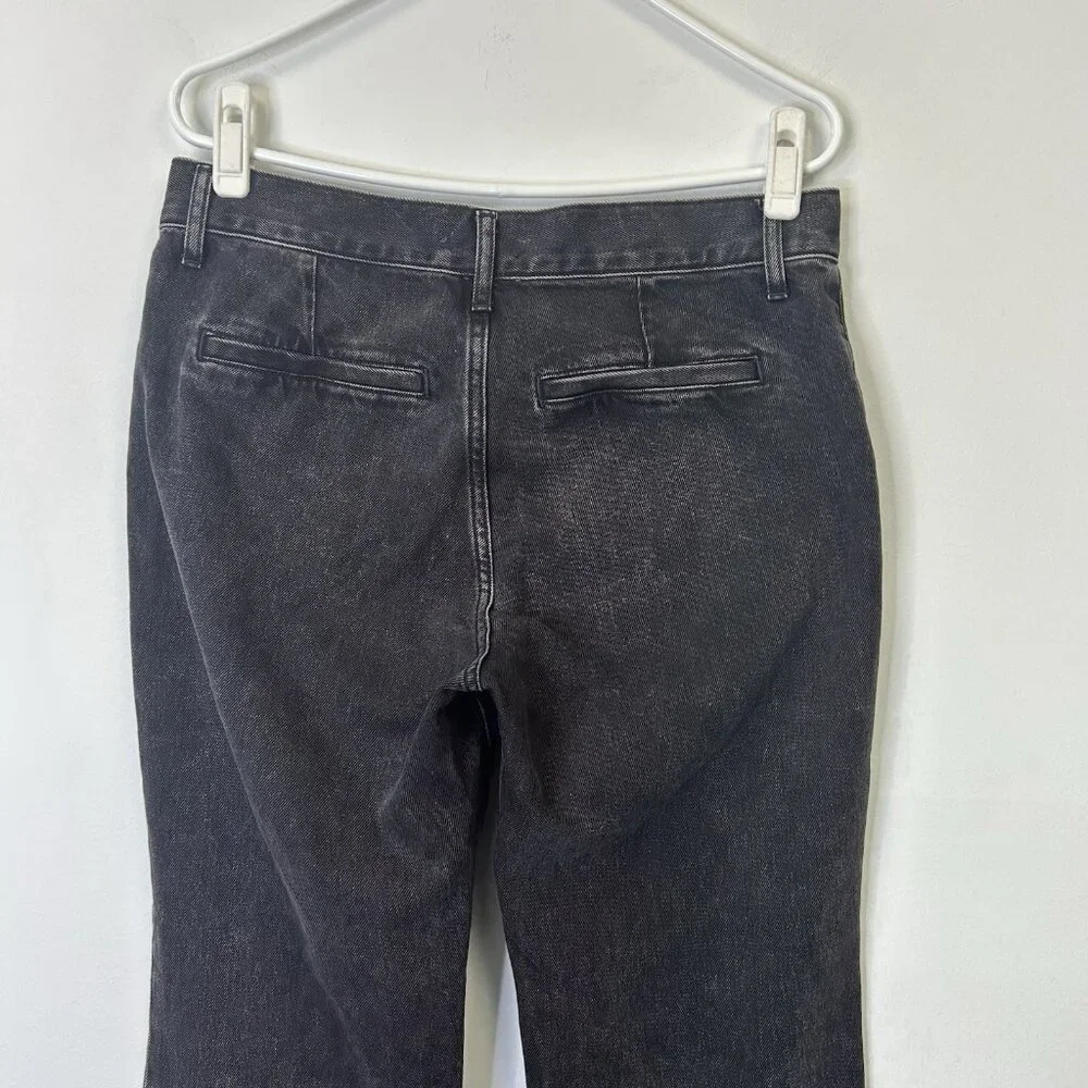 Express 70s Flare Jeans Women’s Size 6 Long 6L Black Mid‎ Rise - Picture 10 of 12